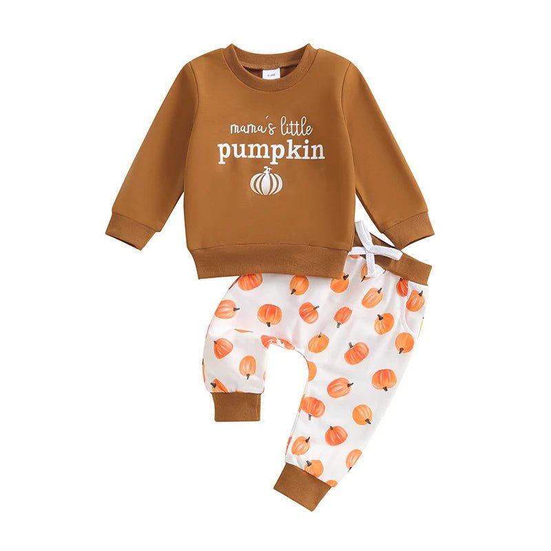Baby/Toddler Long Sleeve Pumpkin 2 - Piece Outfit - silverfoxgoods